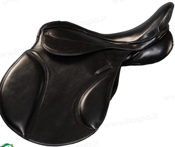 زین هوسپا چرم طبیعی مشکی